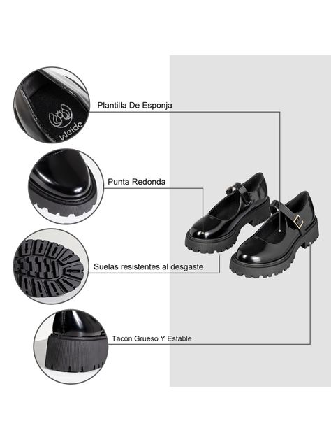 Zapatos Mary Jane Con Taco Fiesta Escolar Mujer Weide YOU250-5