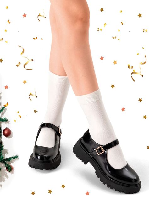 Zapatos Mary Jane Con Taco Fiesta Escolar Mujer Weide YOU250-2
