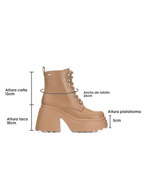 Botin Caqui Casual Mujer Weide DH72-5