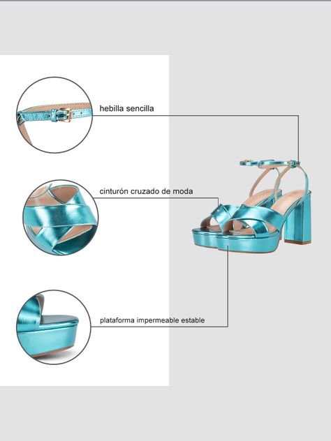 Sandalia Plataforma Azul Fiesta YJ26 Weide-4