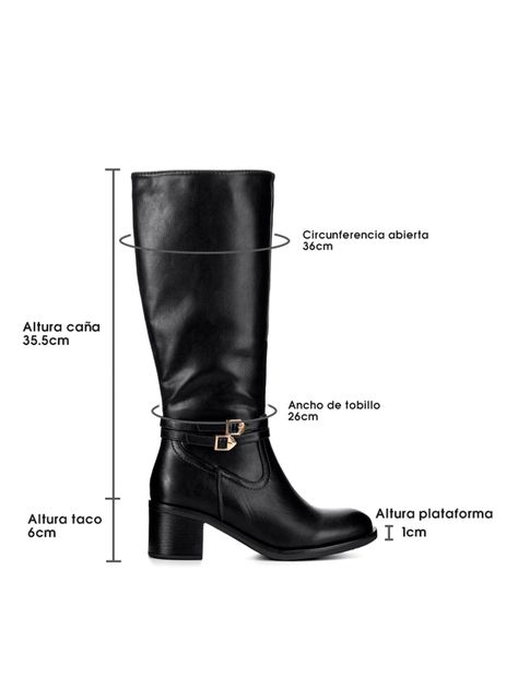 Bota Negro Casual Mujer Weide CZY582-5