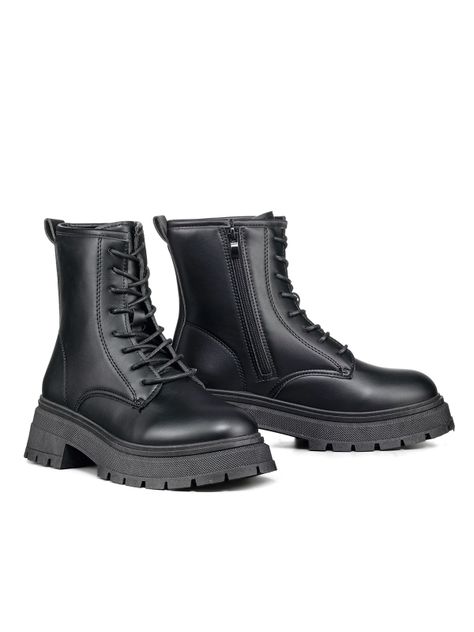 Botin Casual Mujer Negro Plataforma Weide SL30-2