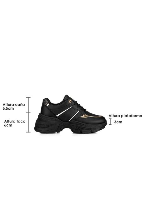Zapatillas Negro Casual Mujer Weide SL05-5