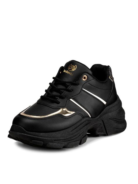 Zapatillas Negro Casual Mujer Weide SL05-0