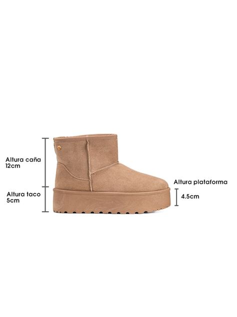 Botin Caqui Casual Mujer Weide LT122-5