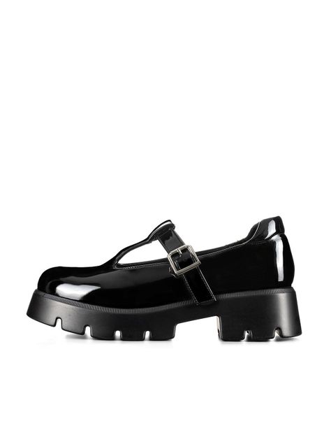 Zapatos Mary Jane Con Taco Casual Charol Mujer Weide GHE30-4