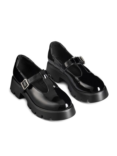 Zapatos Mary Jane Con Taco Casual Charol Mujer Weide GHE30-5