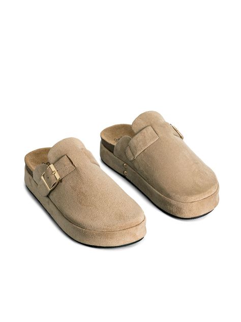 Zueco Vintage Confort Con Hebilla Mujer Weide QIU359-6