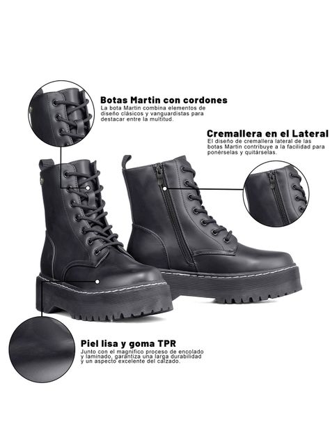 Botin Mujer Carlota Negro Weide-4