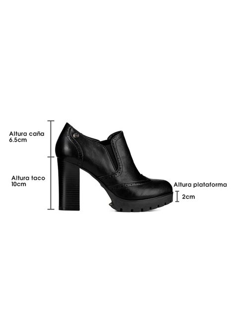Botin Negro Casual Mujer Weide RQ73-5
