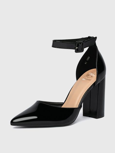 Zapato Taco Alto Negro Fiesta Mujer Weide GH62-0