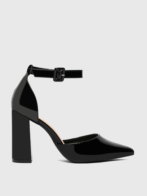 Zapato Taco Alto Negro Fiesta Mujer Weide GH62-2
