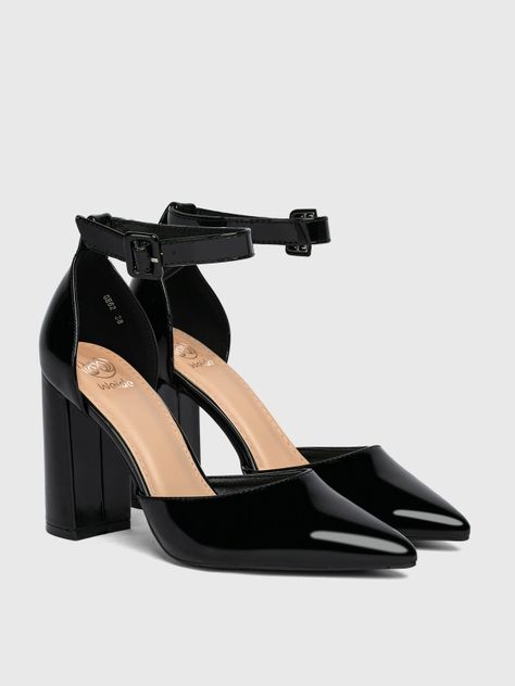 Zapato Taco Alto Negro Fiesta Mujer Weide GH62-4