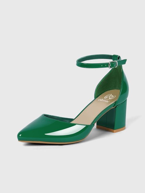 Zapato Taco Alto Verde Fiesta Mujer Weide GH63-0