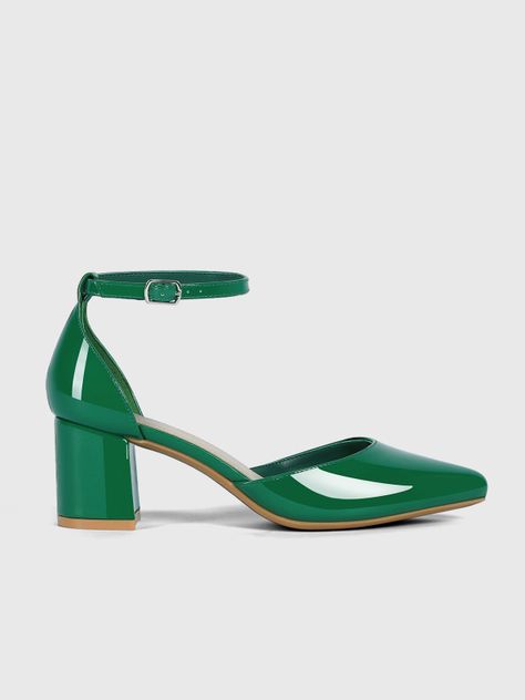 Zapato Taco Alto Verde Fiesta Mujer Weide GH63-2