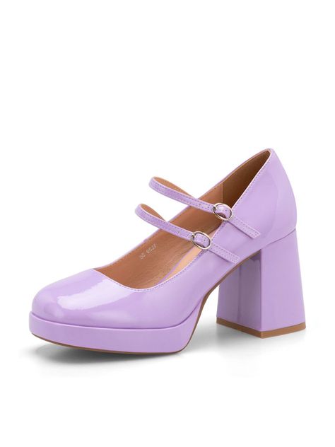 Zapato Taco Morado Casual YL39 Weide-0
