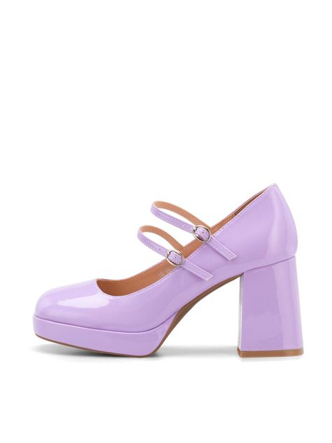 Zapato Taco Morado Casual YL39 Weide-1