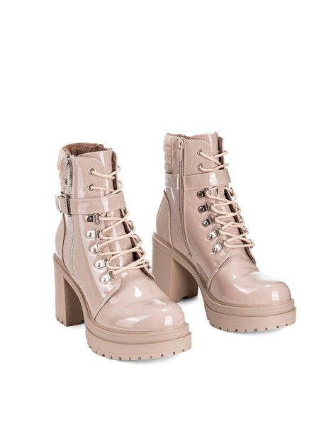 Botin Beige Casual Mujer Weide CZY577-4