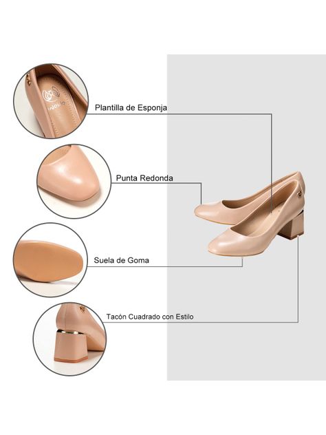Zapatos Taco Rosado Formal Mujer Weide JS60-6
