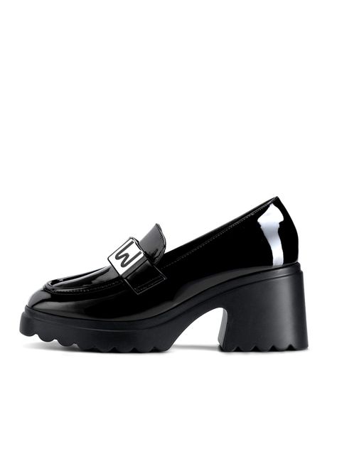 Mocasín Plataforma Negro Casual JN25 Weide-1