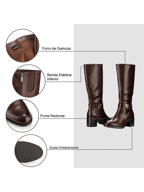 Bota Marron Casual Mujer Weide CZY582-6
