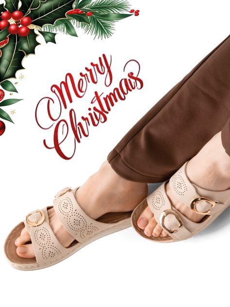 Sandalia Plana Casual Mujer Beige Weide JN31-1