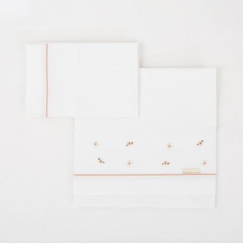 Set de sábanas Mini cuna 50x80 - 100% algodón - Rosa empolvado DALIA-0