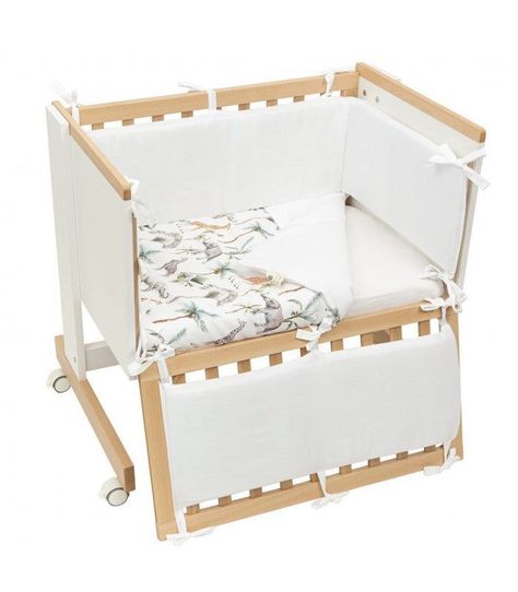 FUNDA NORDICA + RELLENO MINICUNA - SERENGUETI BLANCO África-1