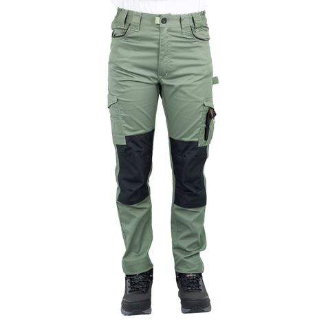Pantalón Cargo HW Dakota Spandex Mujer Verde Oliva-0