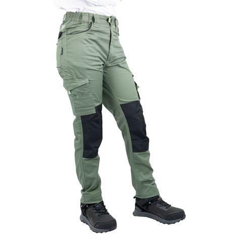 Pantalón Cargo HW Dakota Spandex Mujer Verde Oliva-1