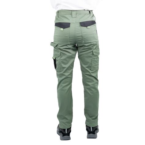 Pantalón Cargo HW Dakota Spandex Mujer Verde Oliva-3