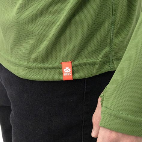 Polera Quebec Half-Zip Verde Oliva Hombre-4