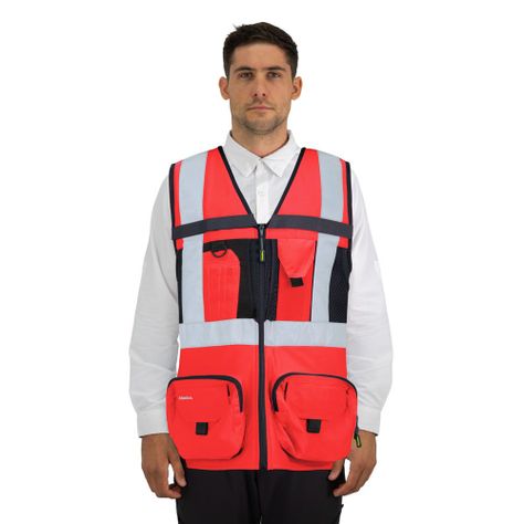 Chaleco Geologo Alaska xpert Hombre Rojo-1