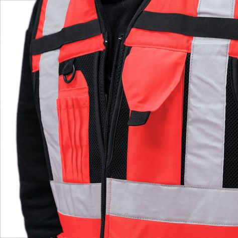 Chaleco Geologo Alaska xpert Hombre Rojo-4