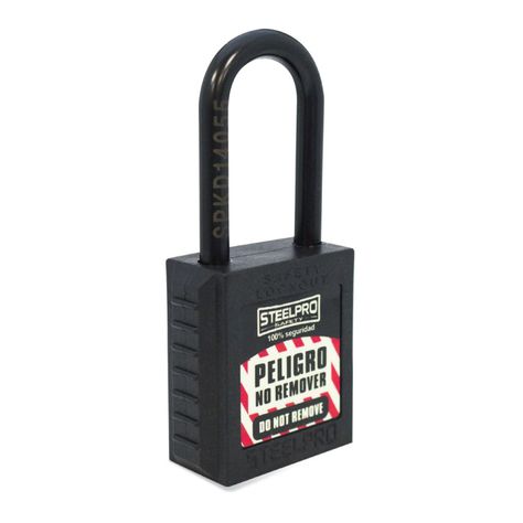 Candado Steelpro Dielectrico Negro-1