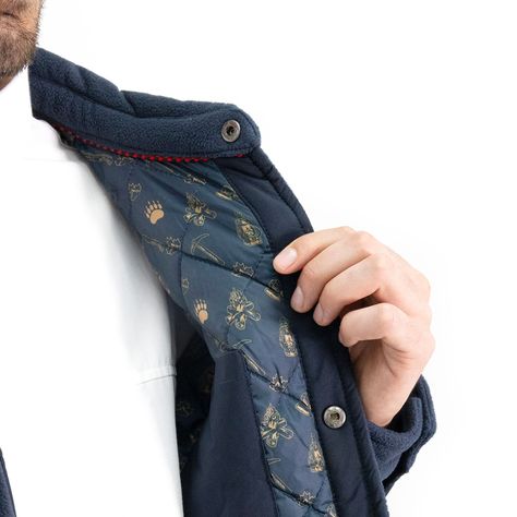 Chaqueta Polar Quebec Grizzly Azul-6