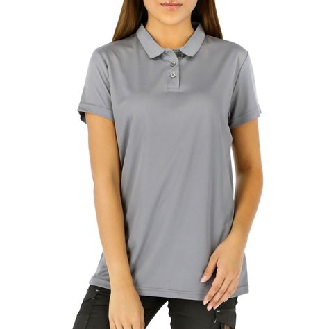 Polera Cooldry QUEBEC Manga corta  Mujer Gris-0