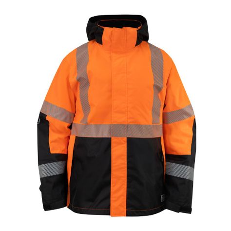 Parka reflectiva HW Skorpio 3 en 1 Naranjo fluor-0