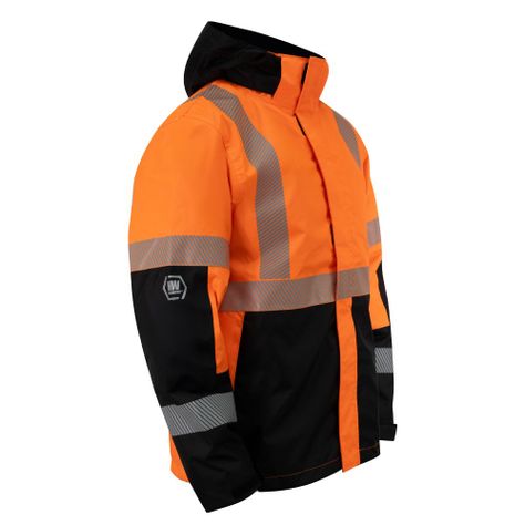 Parka reflectiva HW Skorpio 3 en 1 Naranjo fluor-1