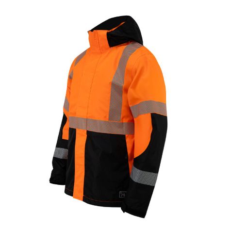 Parka reflectiva HW Skorpio 3 en 1 Naranjo fluor-2