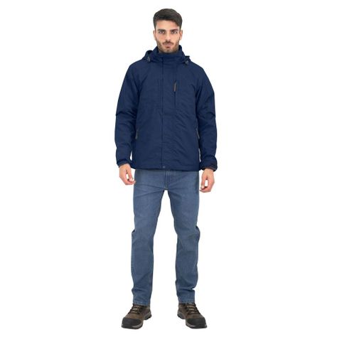 Parka desmontable Quebec Ottawa 3 en 1 Deep Blue-0