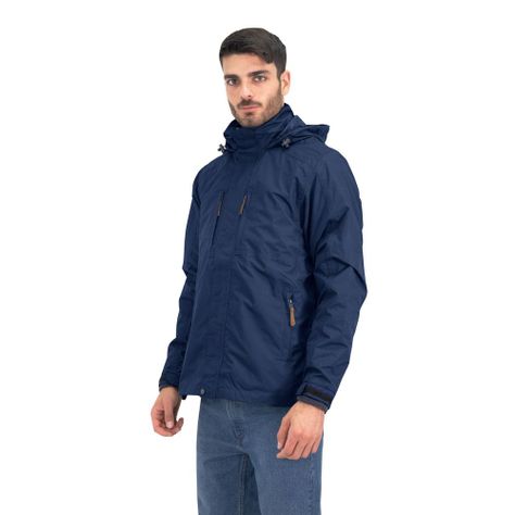 Parka desmontable Quebec Ottawa 3 en 1 Deep Blue-1