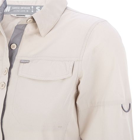 Camisa Hw Antakari Spandex Mujer Beige-3