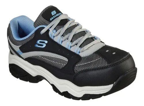 Calzado De Seguridad Skechers Biscoe Celeste-1