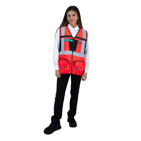 Chaleco Geologo Alaska xpert Mujer Rojo-0