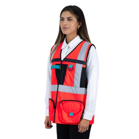 Chaleco Geologo Alaska xpert Mujer Rojo-1