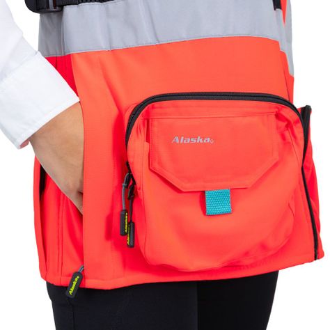 Chaleco Geologo Alaska xpert Mujer Rojo-4