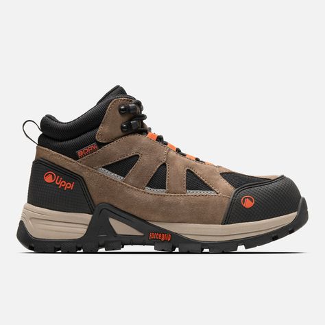 ZAPATO SEGURIDAD LIPPI PRO WORK HOMBRE VENTUS MID CAFÉ OSCUR-0