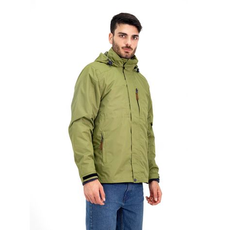 Parka Desmontable Quebec Ottawa 3 en 1 Verde Oliva-0