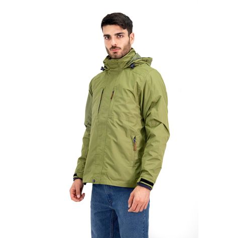 Parka Desmontable Quebec Ottawa 3 en 1 Verde Oliva-1